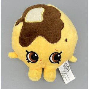 Shopkins Pancake Stuffed Animal Plush Toy Doll 6" Yellow Anthropomorphic 2013
